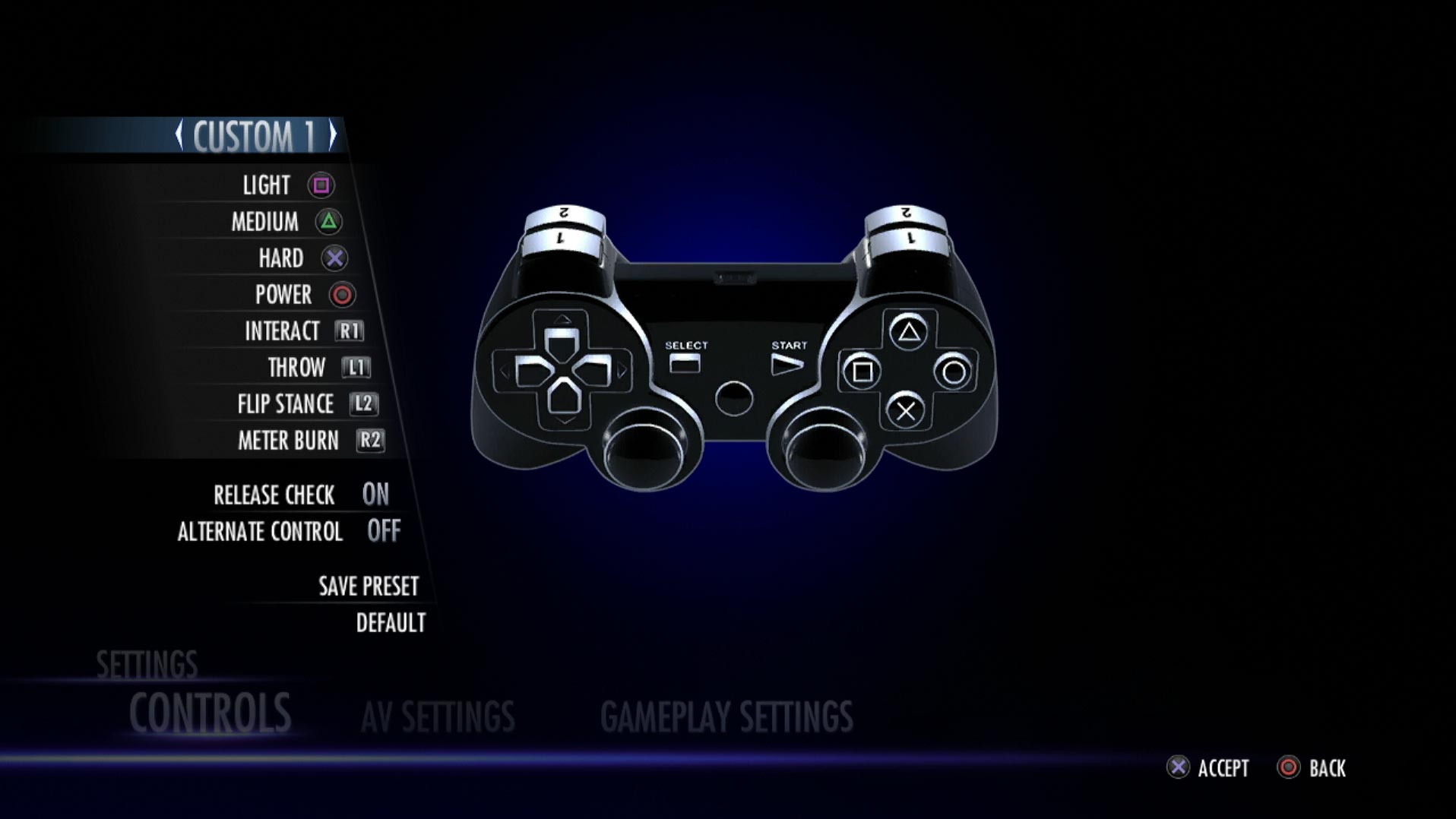 Injustice Gods Among Us PS3 game controller button layout