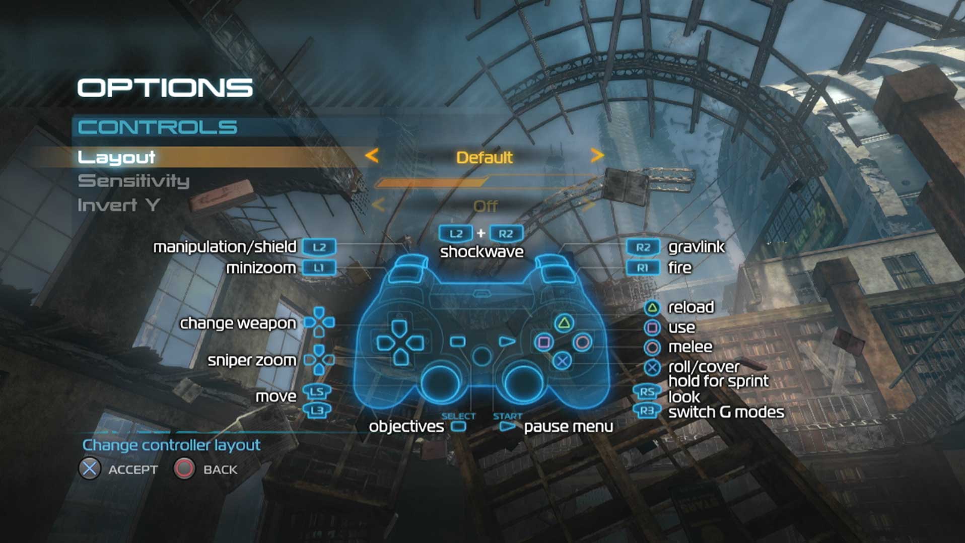 game controller button layout