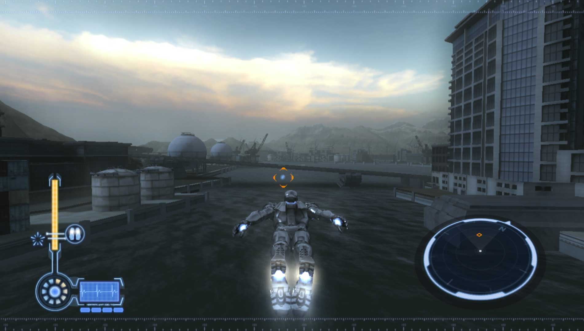 Iron Man PS3 mark II flying screenshot