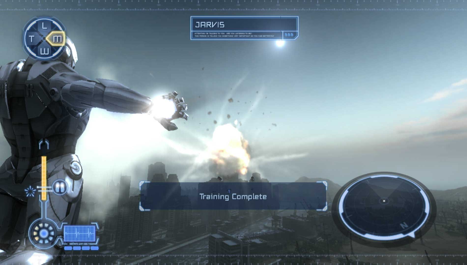 Iron Man PS3 training complete gameplay screenshot