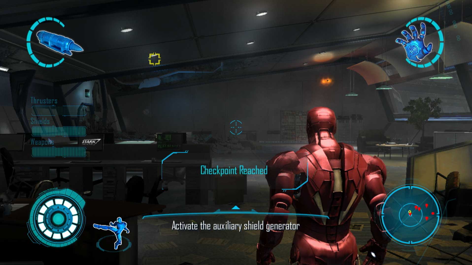 Iron Man 2 PS3 gameplay prologue screenshot