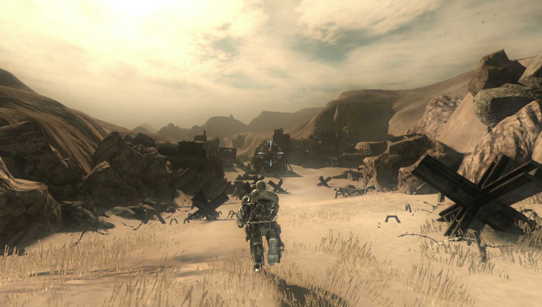 Iron Man PS3 Mark I running desert gameplay