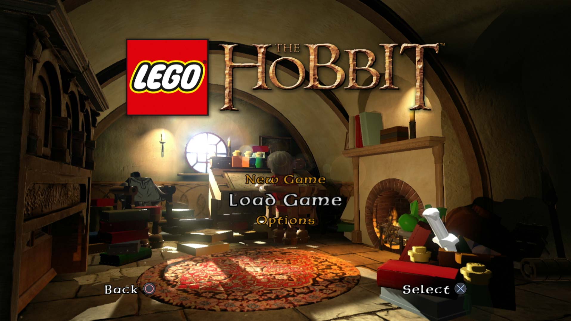 video game main menu screen