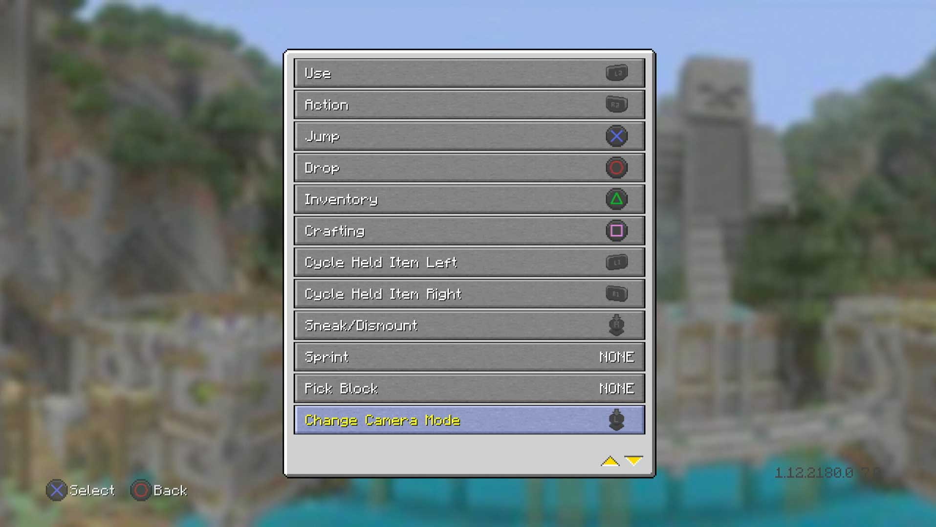 game controller button layout