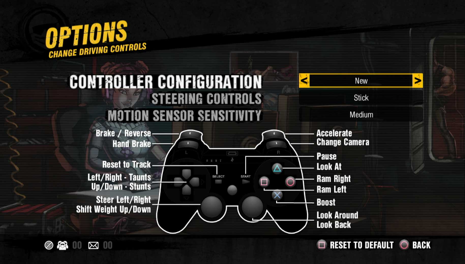 game controller button layout