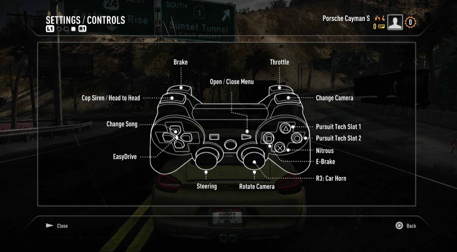 game controller button layout