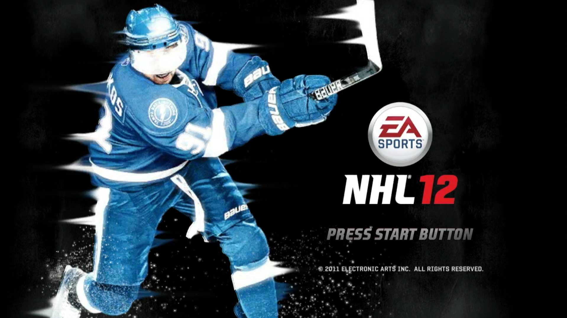 game title press start screen