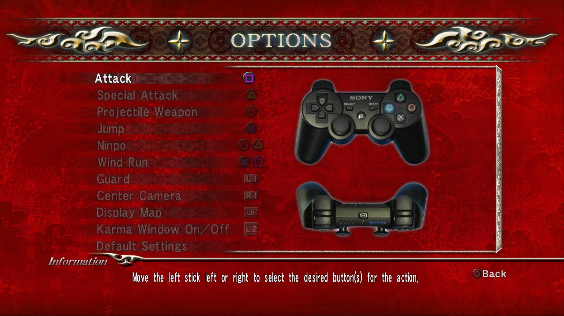 game controller button layout