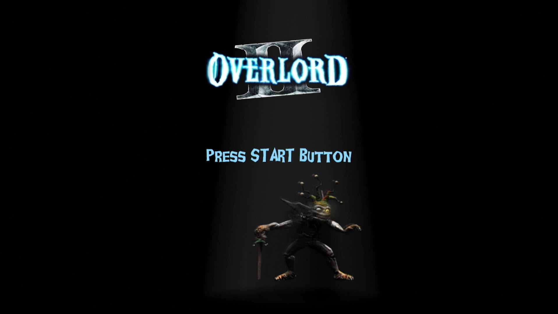 game title press start screen