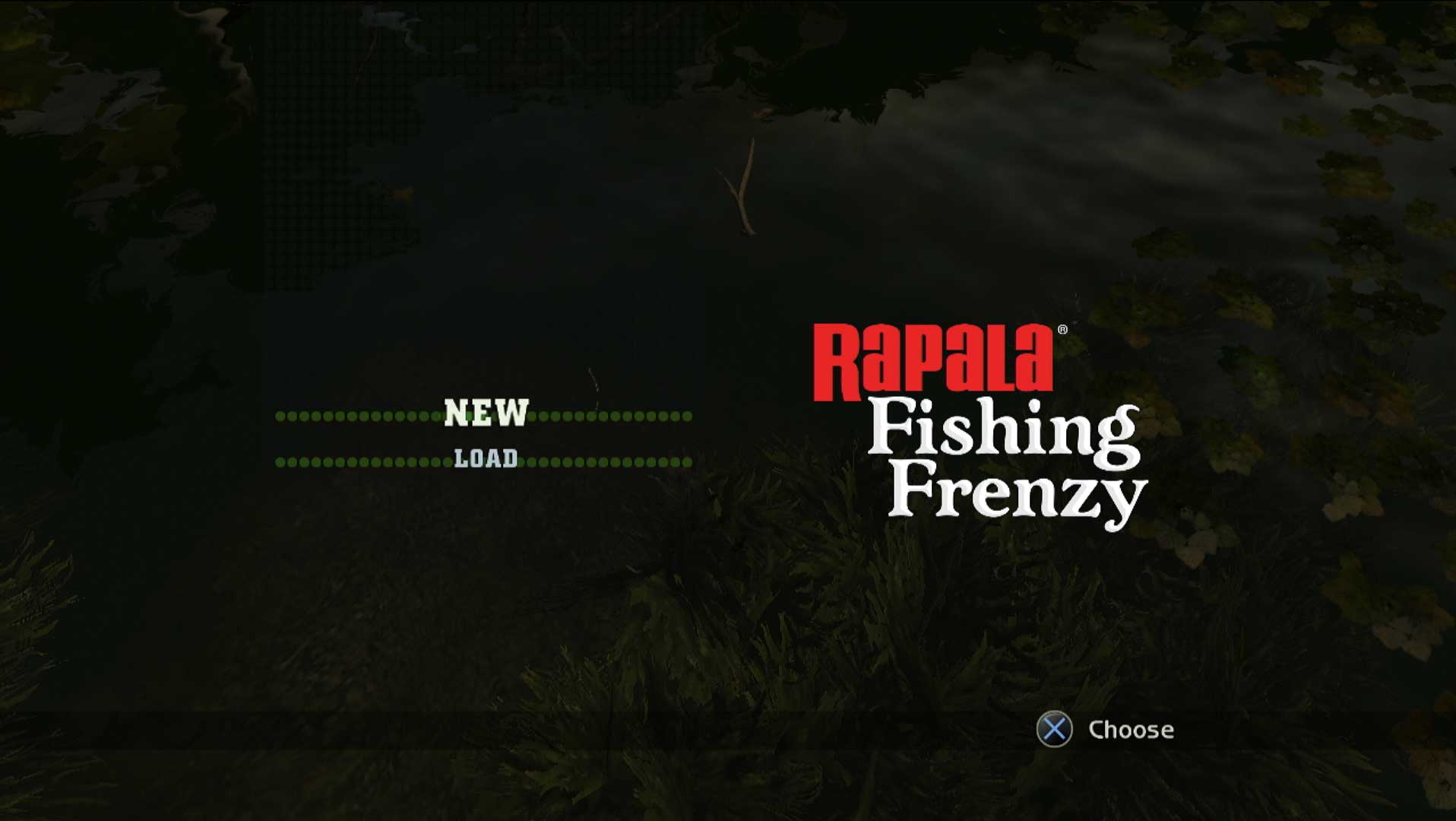 new load game menu screen