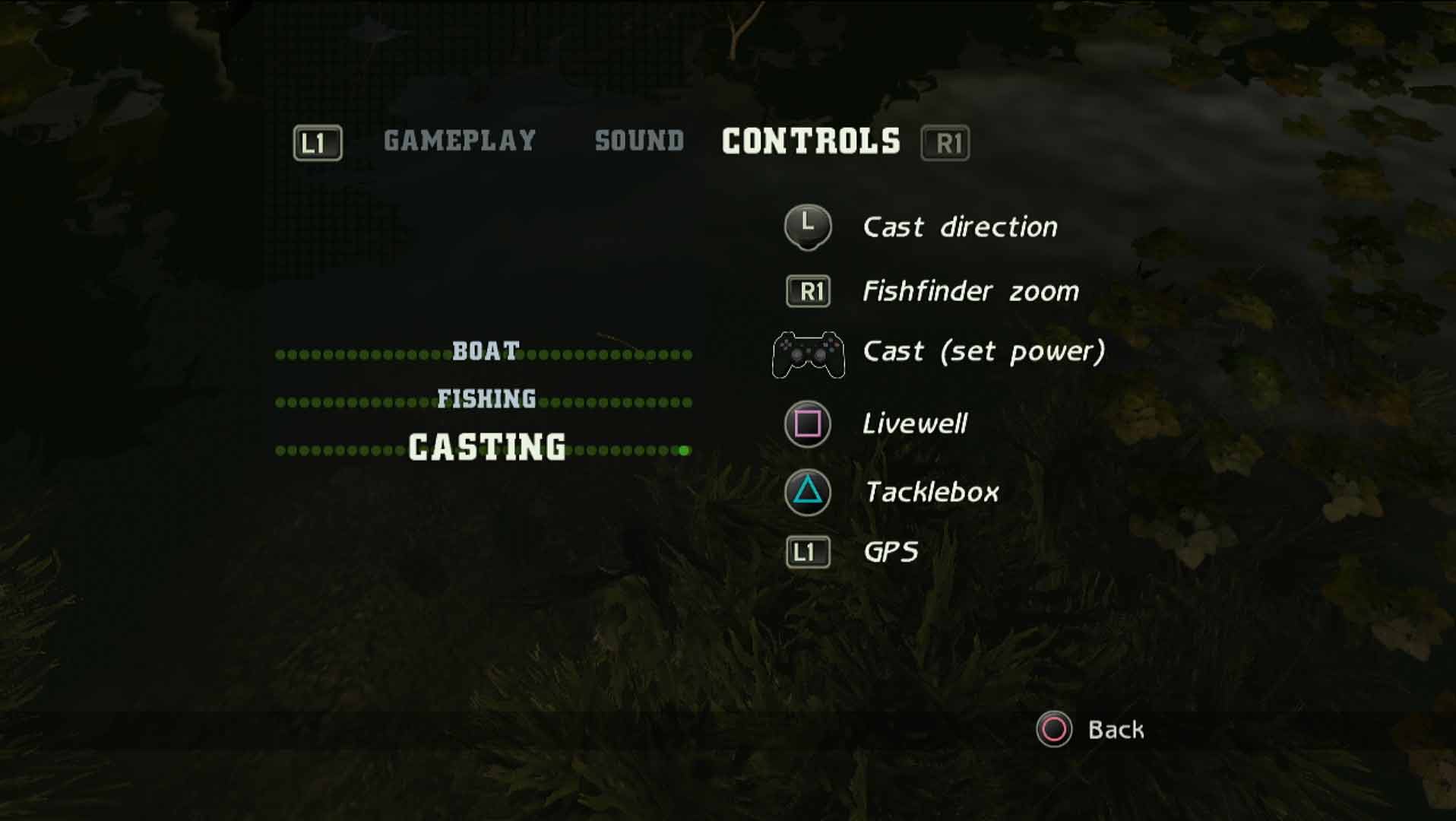 game controller button layout casting