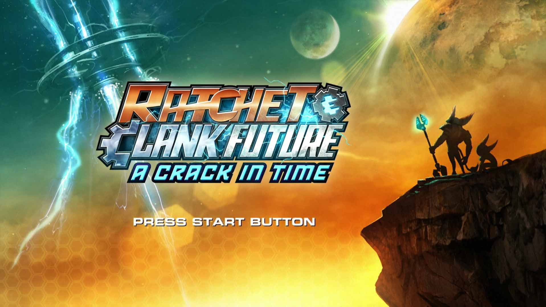 game title press start screen