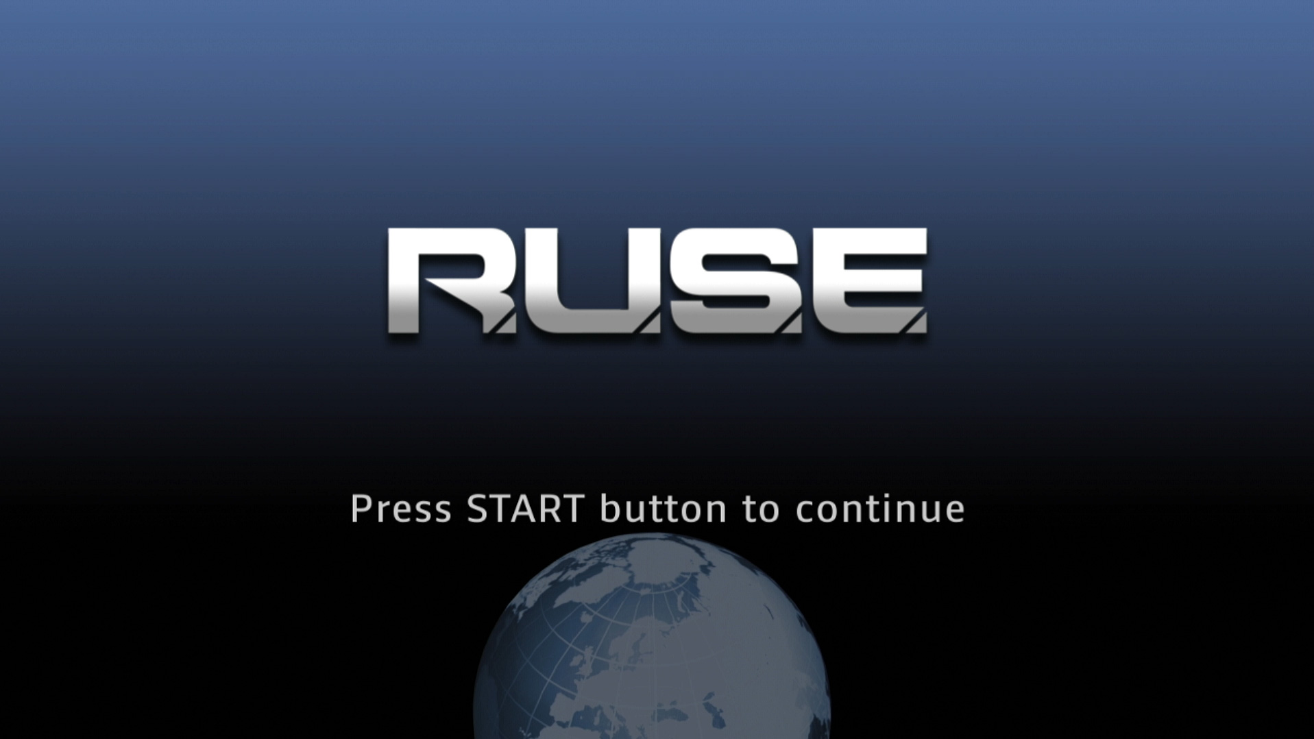 game title press start screen