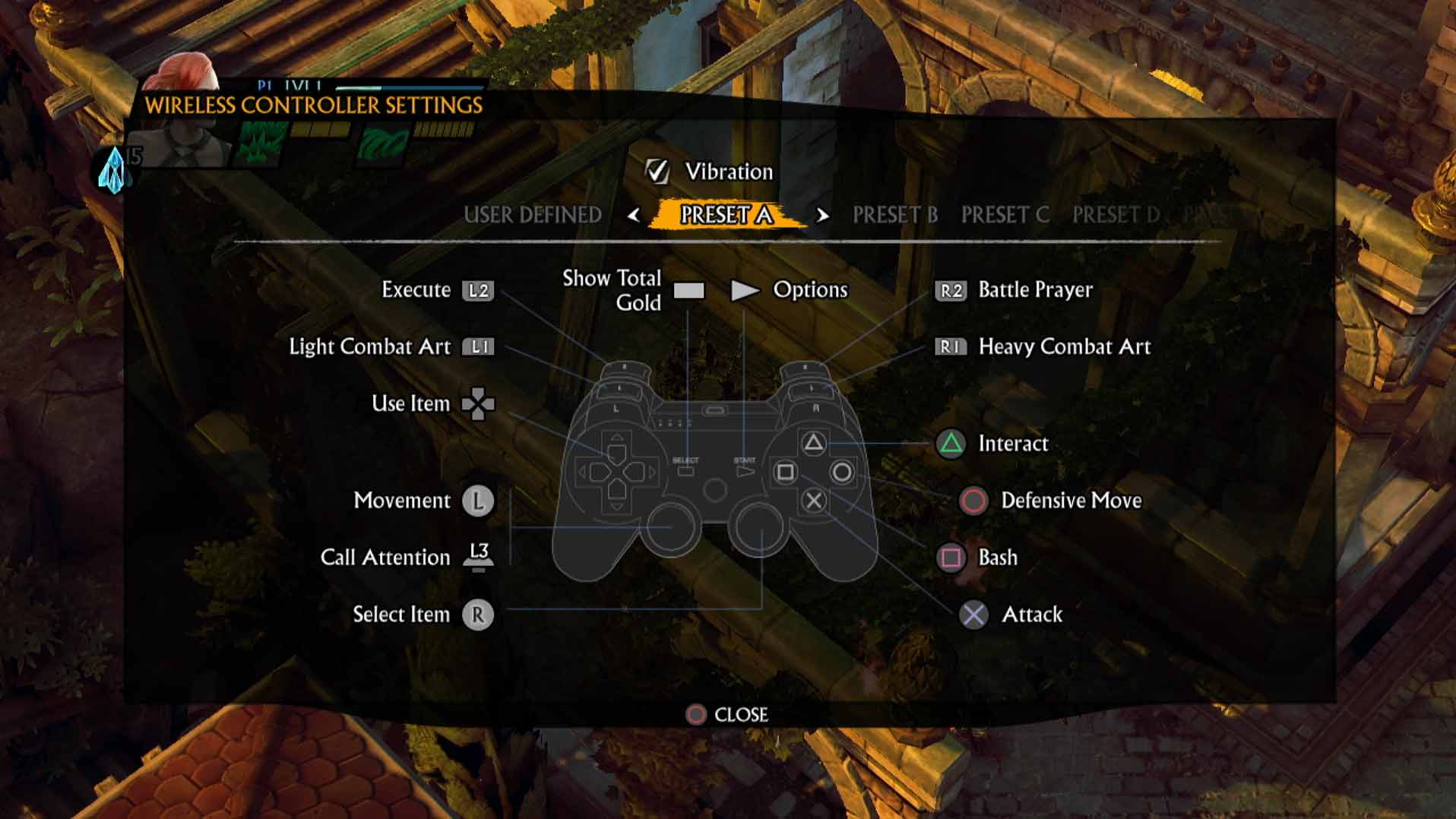 game controller button layout