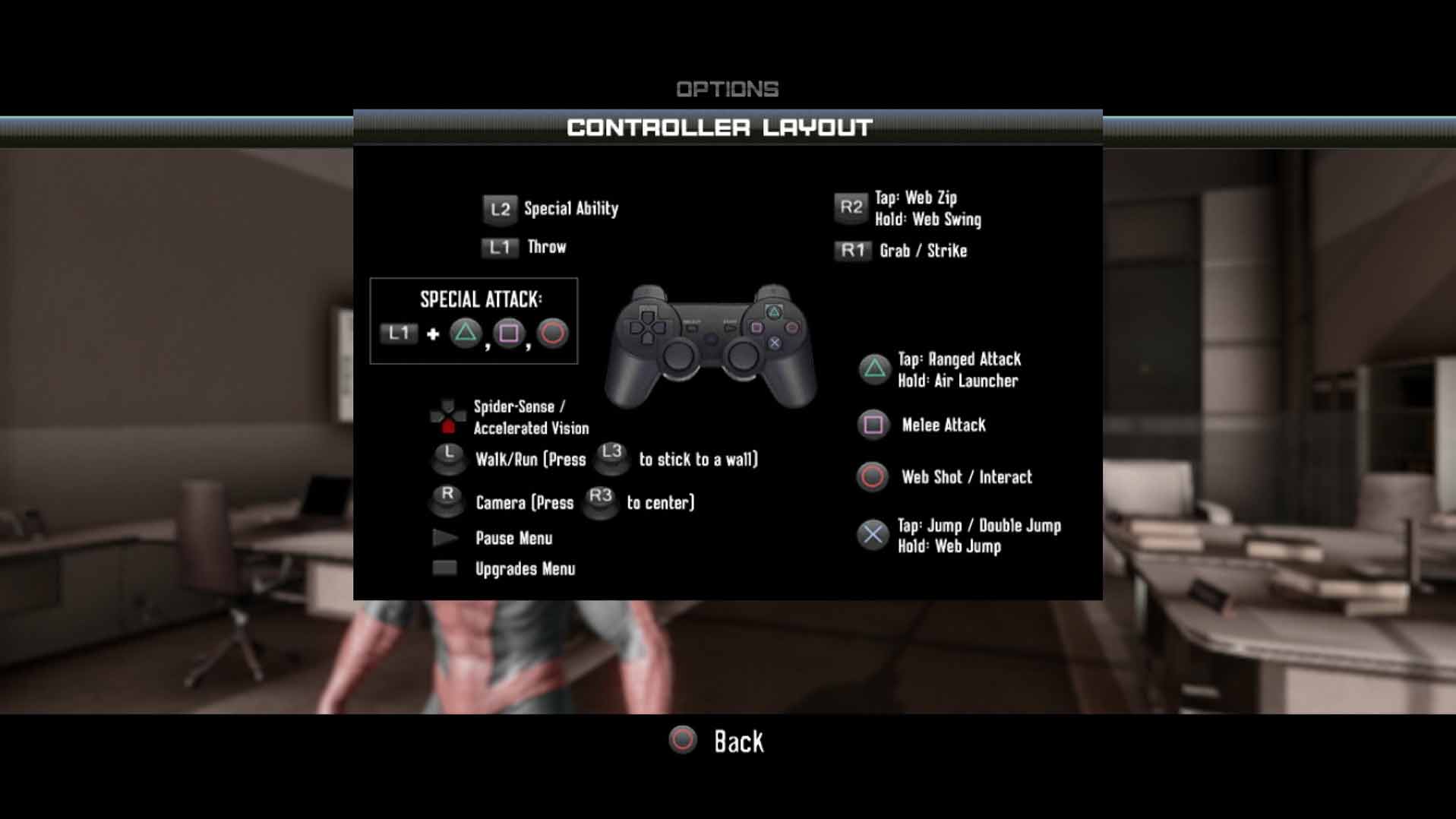 game controller button layout