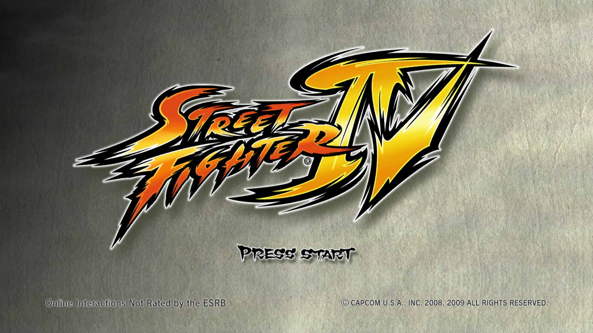 game title press start screen