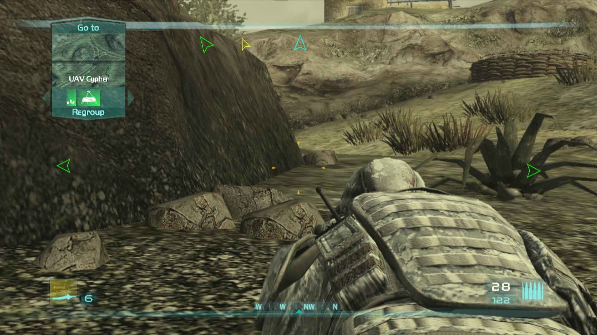 Ghost Recon Advanced Warfighter PS3 crawling ground screenshot