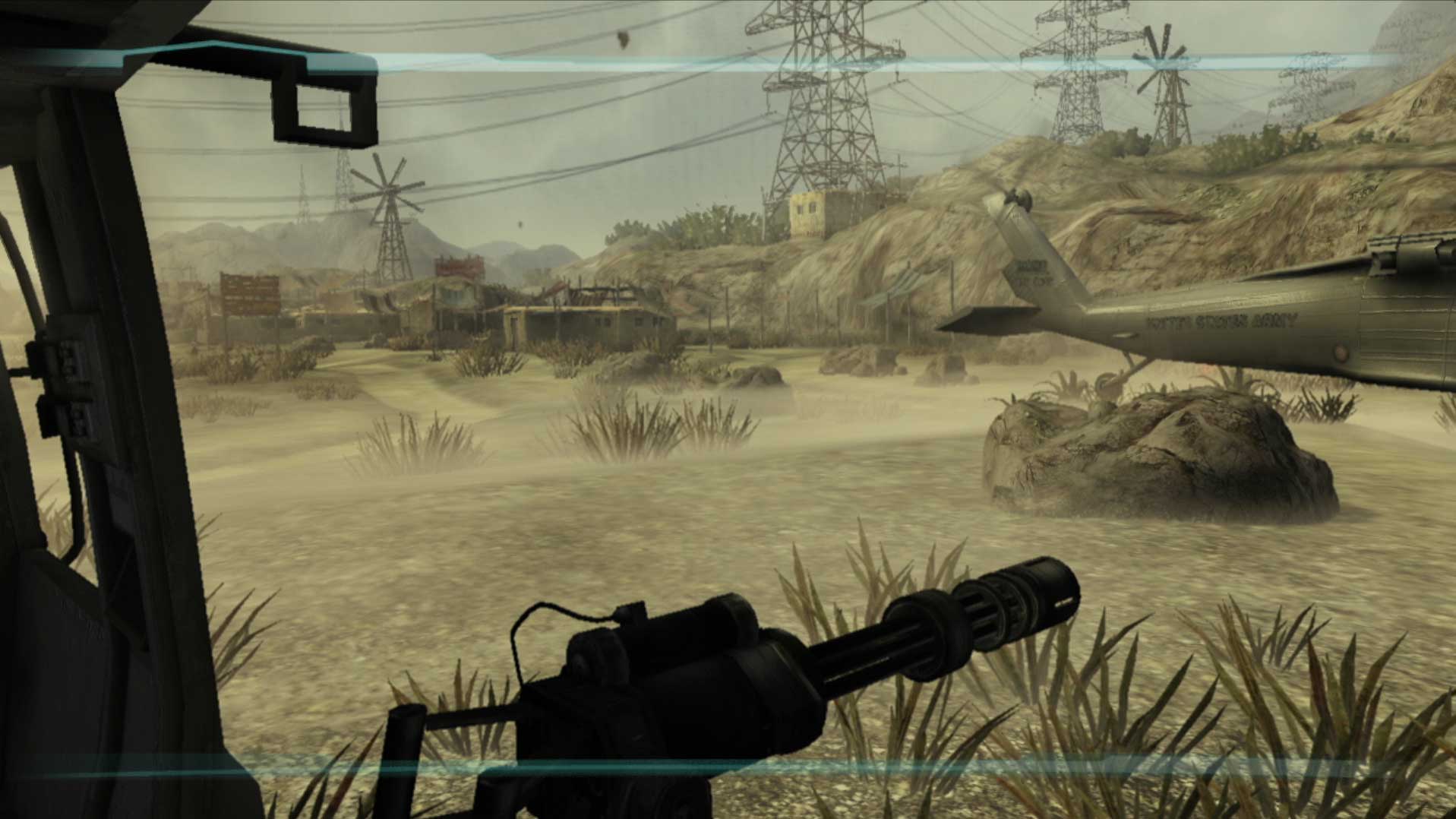 Ghost Recon Advanced Warfighter PS3 helicopter touching down inside