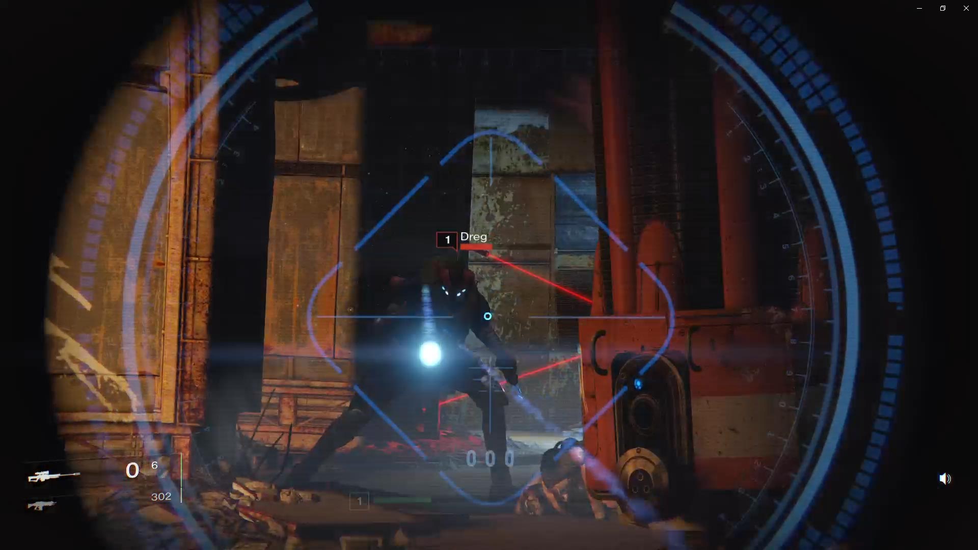 Destiny PS4 aiming scope dreg shooting