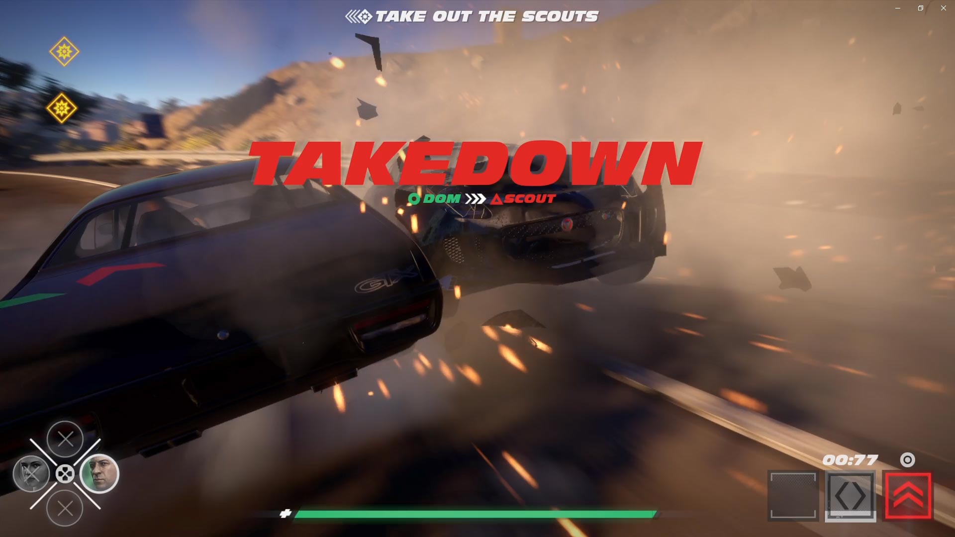 Fast & Furious Crossroads PS4 takedown 2 cars