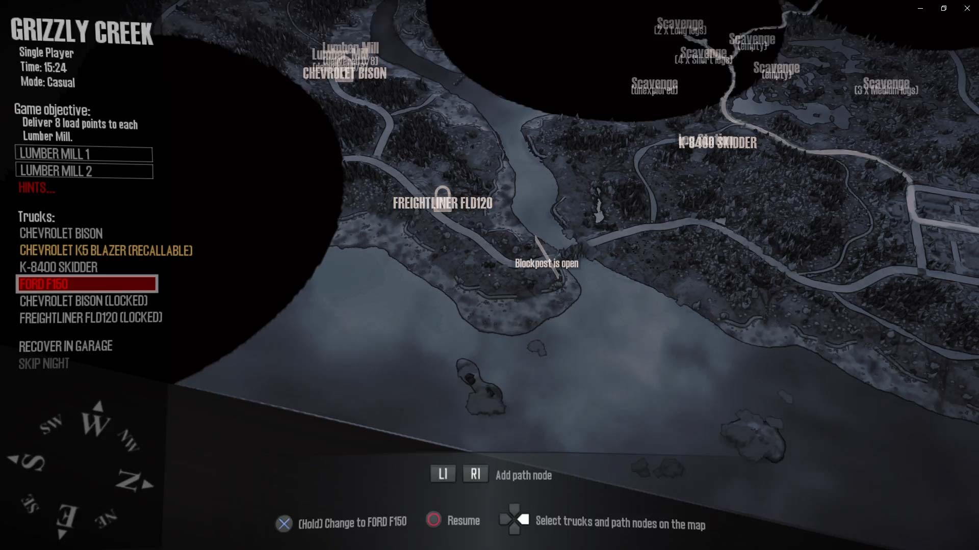 MudRunner American Wilds Edition PS4 grizzly creek game map